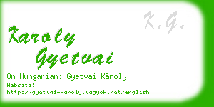 karoly gyetvai business card